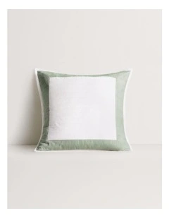 Reframed Square Cushion in Green