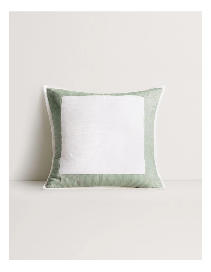 Reframed Square Cushion in Green image 1