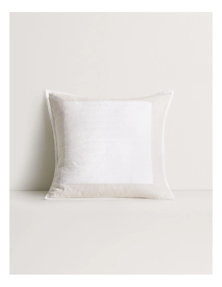 Reframed Square Cushion in Beige image 1