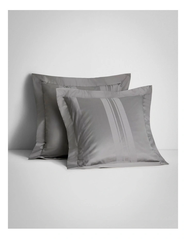 1200TC Millennia Bold European Pillowcase in Flint image 1