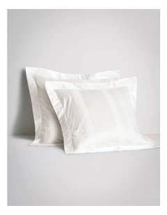 1200TC Millennia Bold European Pillowcase in Snow