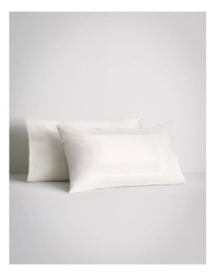 Millennia Bold Tailored Pillowcase 1200TC in Snow