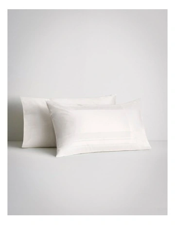 Millennia Bold Tailored Pillowcase 1200TC in Snow