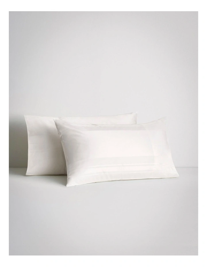 Millennia Bold Tailored Pillowcase 1200TC in Snow image 1