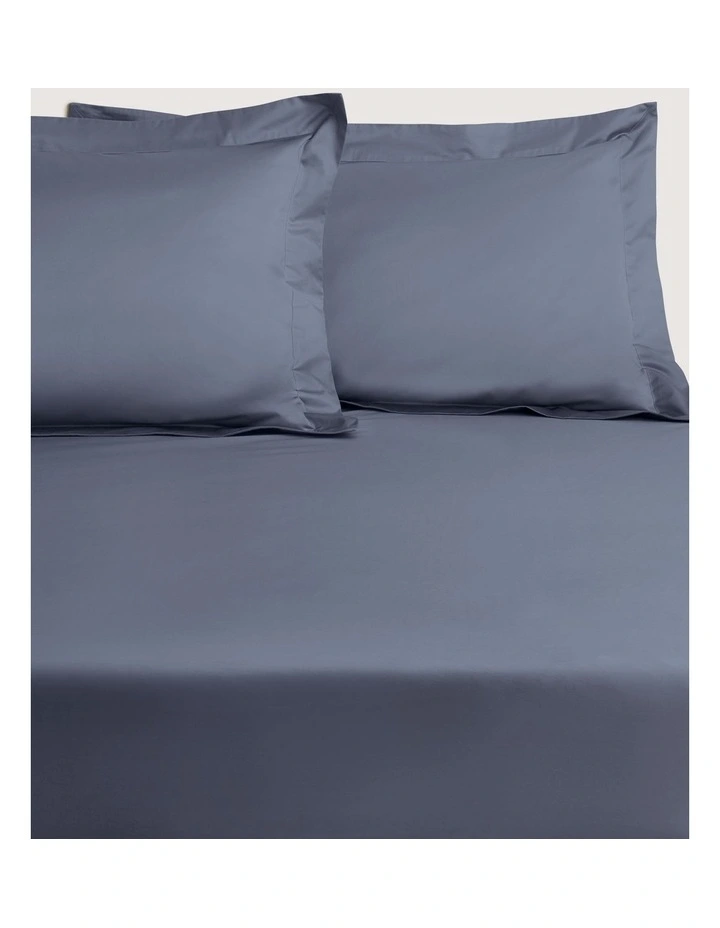 1200TC Ultimate Sateen Fitted Sheet 50cm in Ink image 1