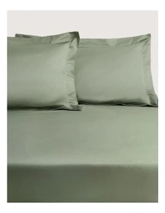 1200TC Ultimate Sateen Fitted Sheet 50cm in Shadow Green