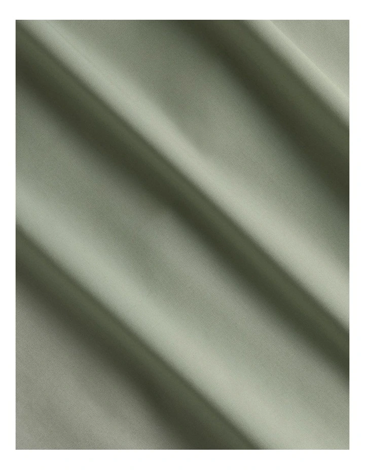 1200TC Ultimate Sateen Fitted Sheet 50cm in Shadow Green image 3