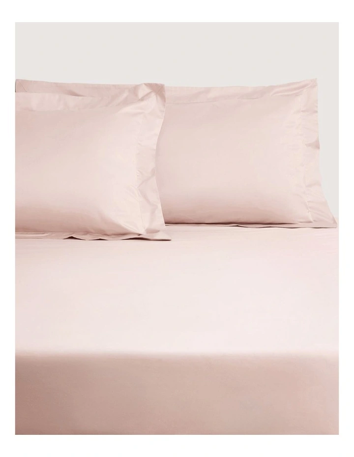 1200TC Ultimate Sateen Fitted Sheet in Shell image 1