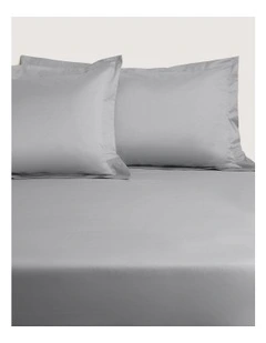 1200TC Ultimate Sateen Fitted Sheet in Storm