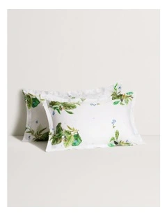 Ellerson Tailored Pillowcase Pair in Leaf