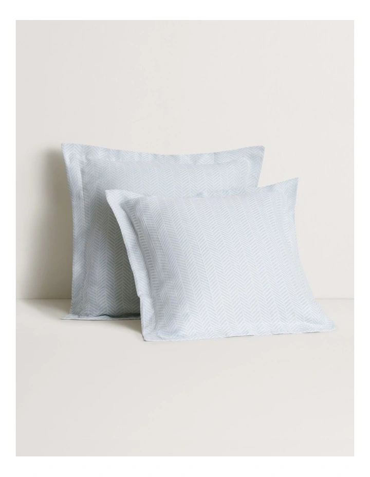 Helmi Tailored European Pillowcase in Ice image 1