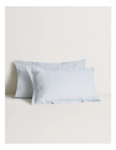 Helmi Tailored Pillowcase Pair in Ice