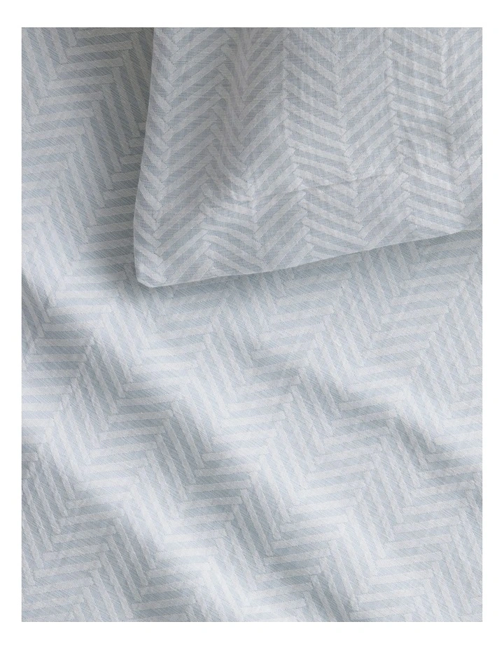 Helmi Tailored Pillowcase Pair in Ice image 3