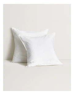 Jaymes European Pillowcase in White