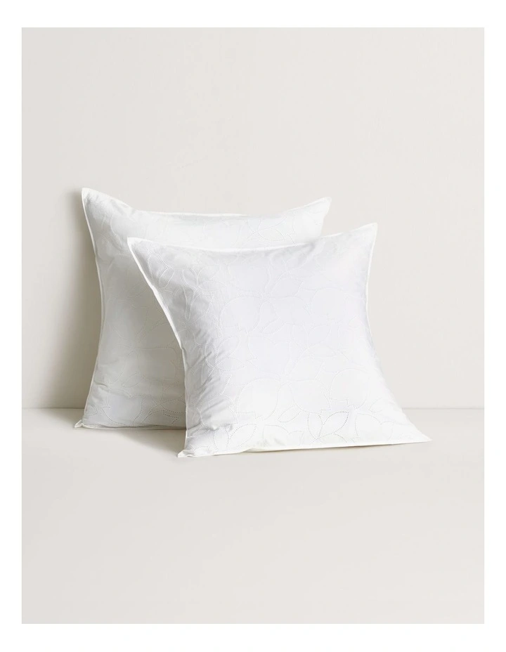 Jaymes European Pillowcase in White image 1