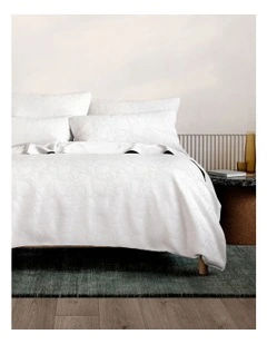 Jaymes Quilt Cover in White