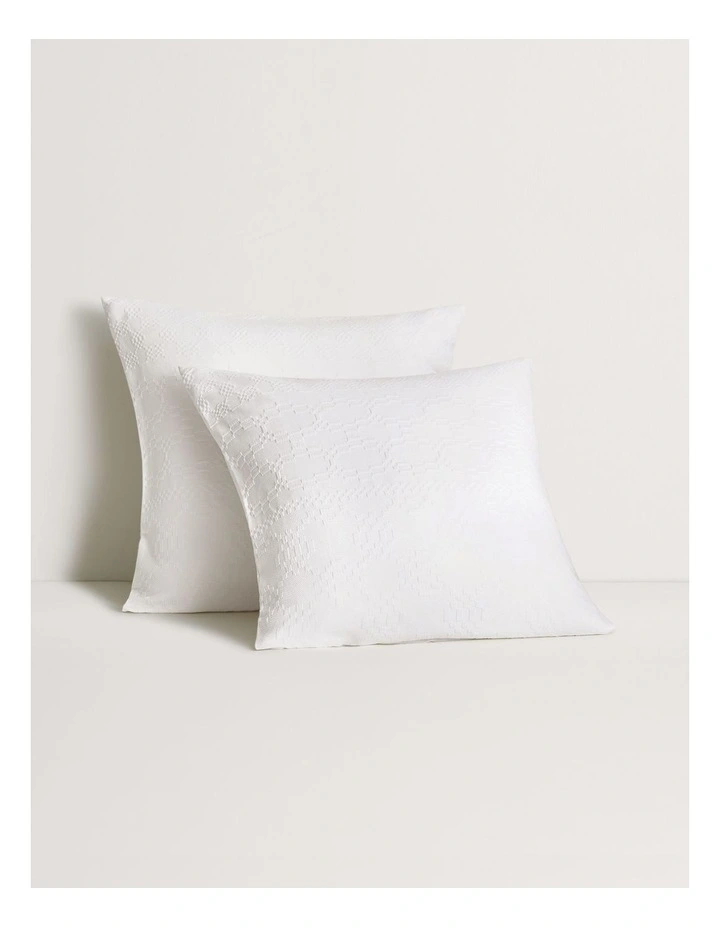 La Dune European Pillowcase in White image 1