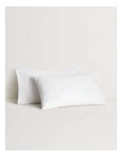 La Dune Pillowcase Pair in White