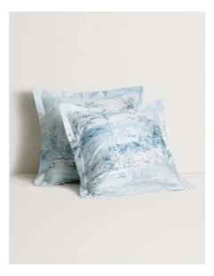 Longview Tailored European Pillowcase Pair in Poolside