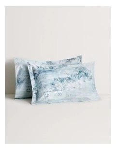 Longview Tailored Pillowcase Pair in Poolside