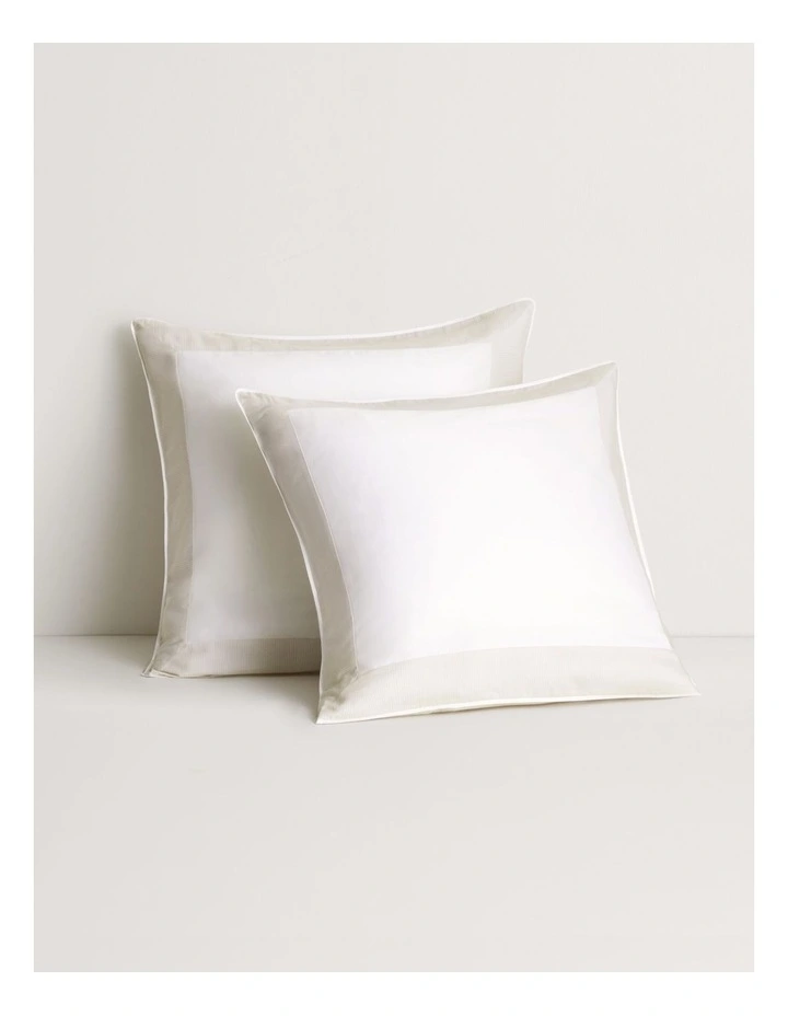 Reframed European Pillowcase in Milk Tea image 1