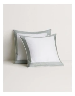 Reframed European Pillowcase in White