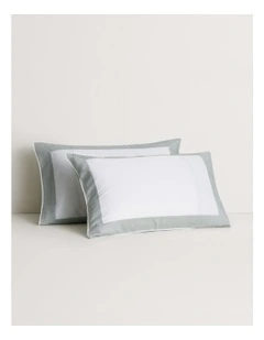 Reframed Pillowcase Pair in White