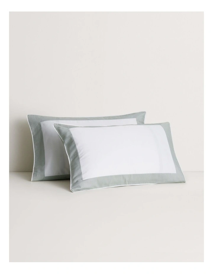 Reframed Pillowcase Pair in White image 1