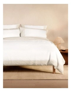 Reframed Quilt Cover in Milk Tea