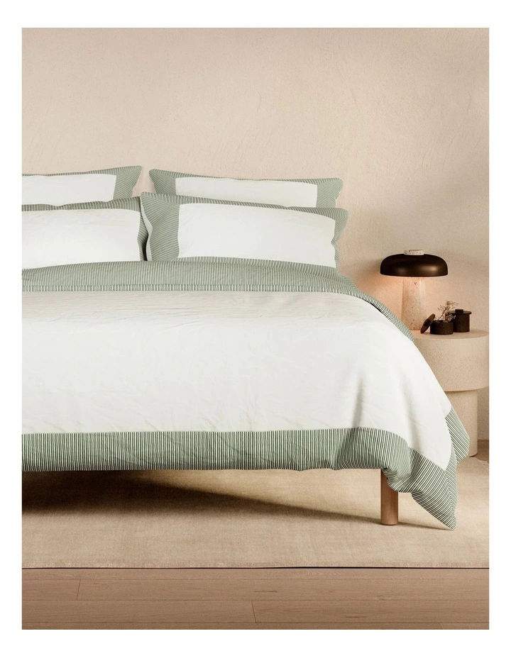 Reframed Quilt Cover in White image 1