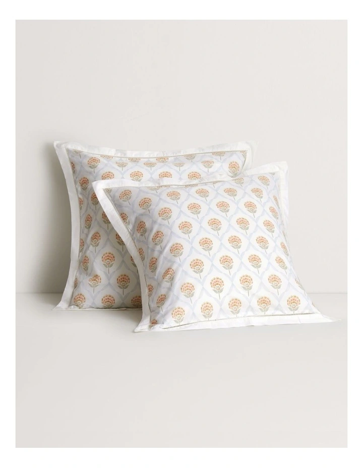 Veleto Tailored European Pillowcase in White image 1