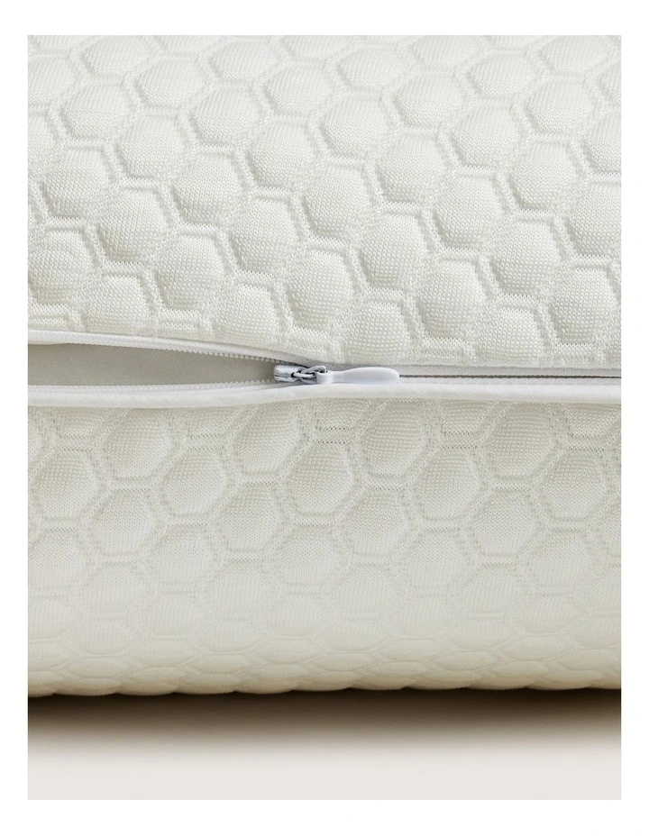 Cool Touch Knit Pillow Protector in Pure White image 2