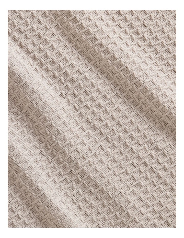 Cotton Waffle Blanket in Milk Tea image 2