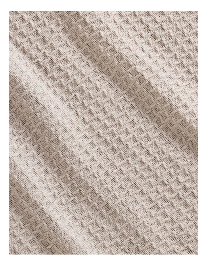 Cotton Waffle Blanket in Milk Tea image 2