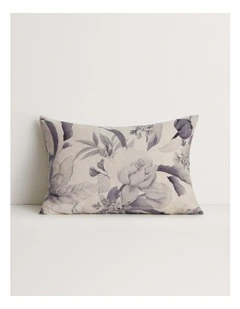 Abbotson Linen Flora Breakfast Cushion in Flax