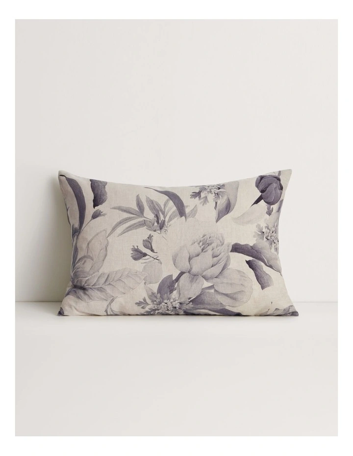 Abbotson Linen Flora Breakfast Cushion in Flax image 1