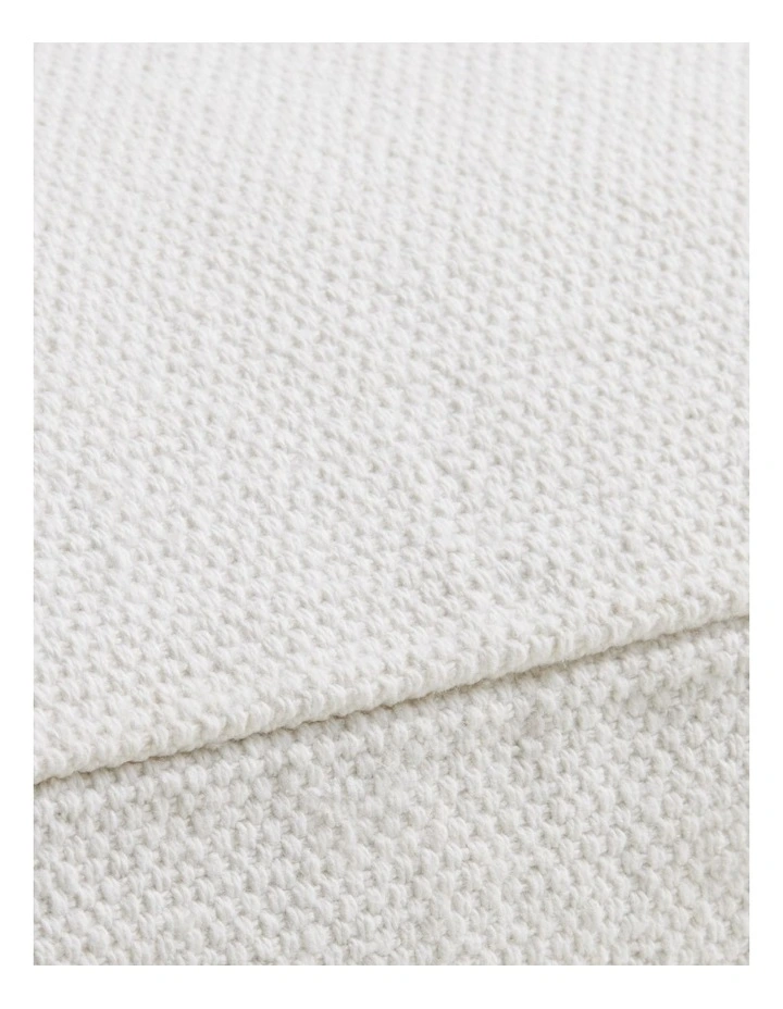 Adman Square Cushion in White image 2