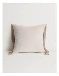 Romer Square Cushion in Milk Tea