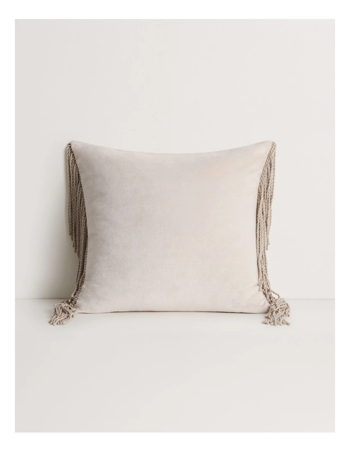 Romer Square Cushion in Milk Tea image 1