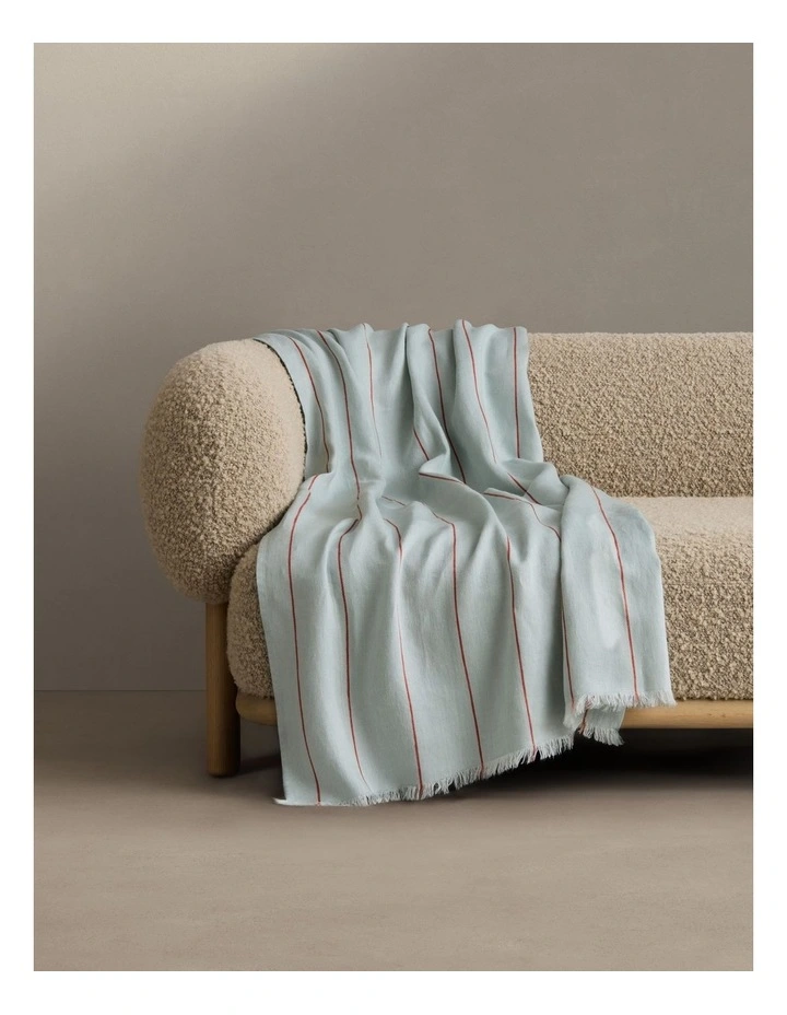 Sano Linen Throw in Green image 3