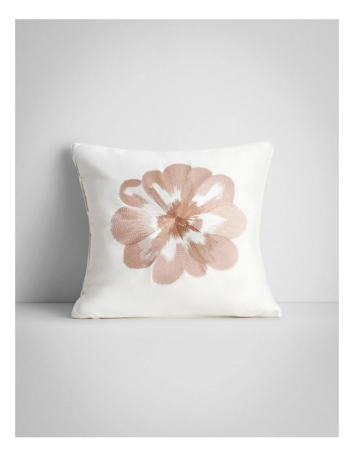 Tilda Square Cushion in Dusty Rose image 1