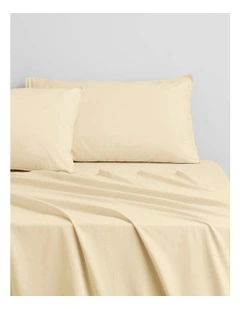Bayley Washed Percale Sheet Set in Brulee