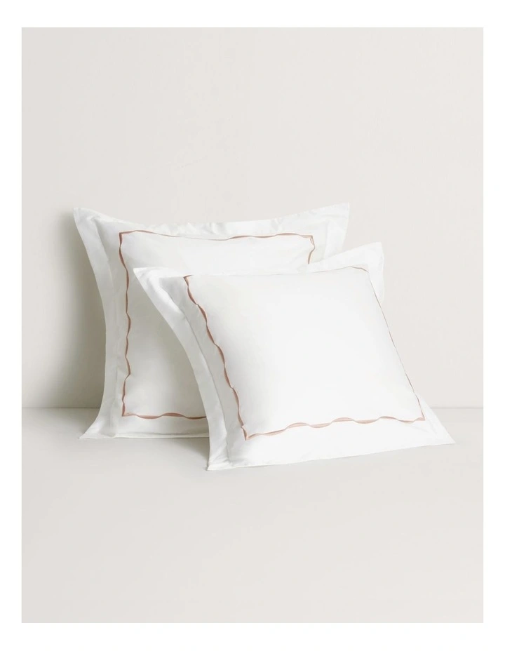 Belgrave Tailored European Pillowcase in Dusty Rose image 1
