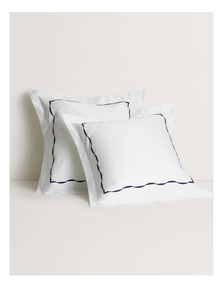 Belgrave Tailored European Pillowcase in Midnight image 1