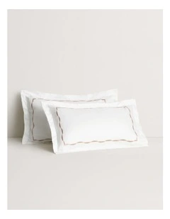 Belgrave Tailored Pillowcase Pair in Dusty Rose