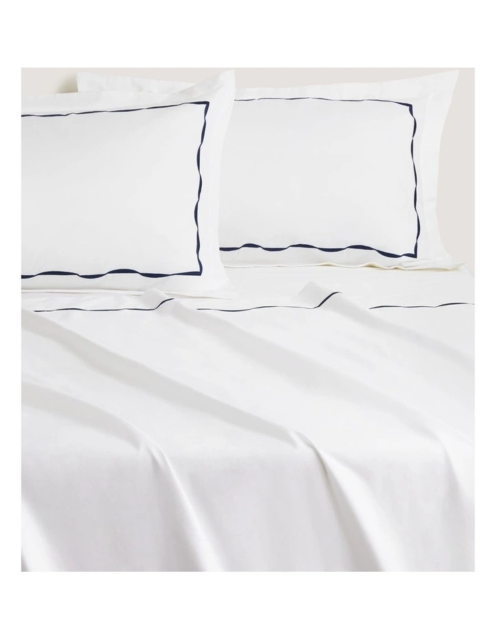 Belgrave Tailored Pillowcase Pair in Midnight image 2