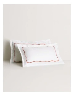 Belgrave Tailored Pillowcase Pair in Relish