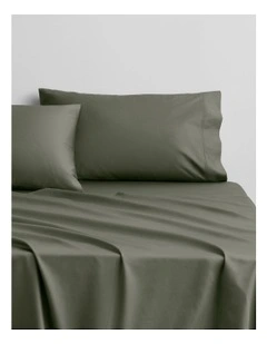 Egyptian Cotton Sateen Sheet Set in Olive