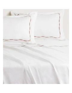 Belgrave Flat Sheet in Dusty Rose