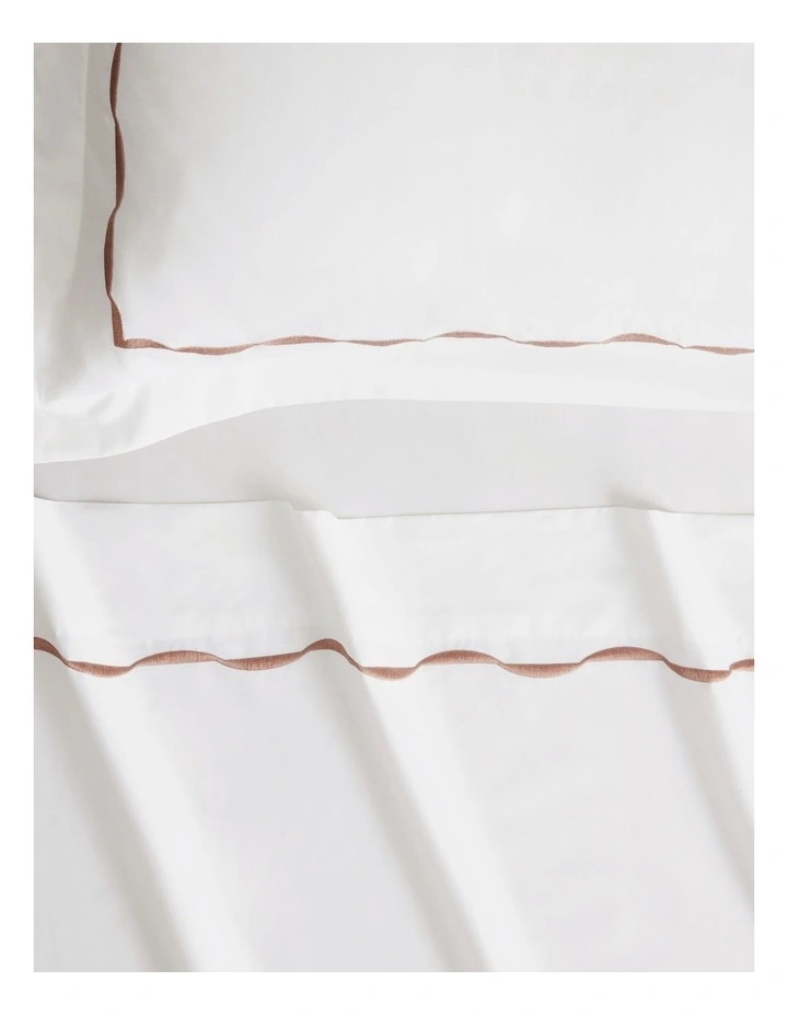 Belgrave Flat Sheet in Dusty Rose image 2